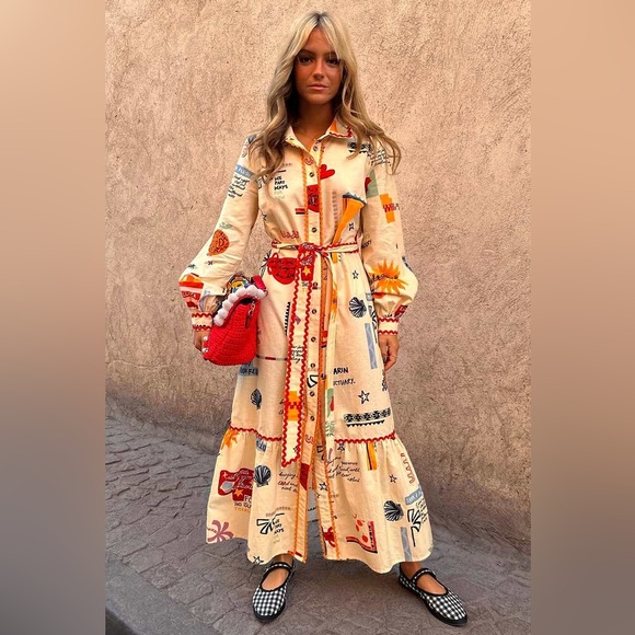 NWT Never Fully Dressed Poema Shirt Dress - Picture 5 of 11